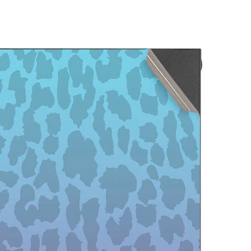 Cheetah Print Purple and Blue XBox Series X Digital Edition Console Skin
